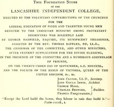 Foundation Stone Foundation Stone Inscription : Laid 1840 (7)