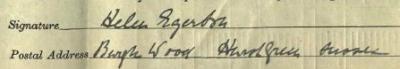 Signature on 1911 Census Return